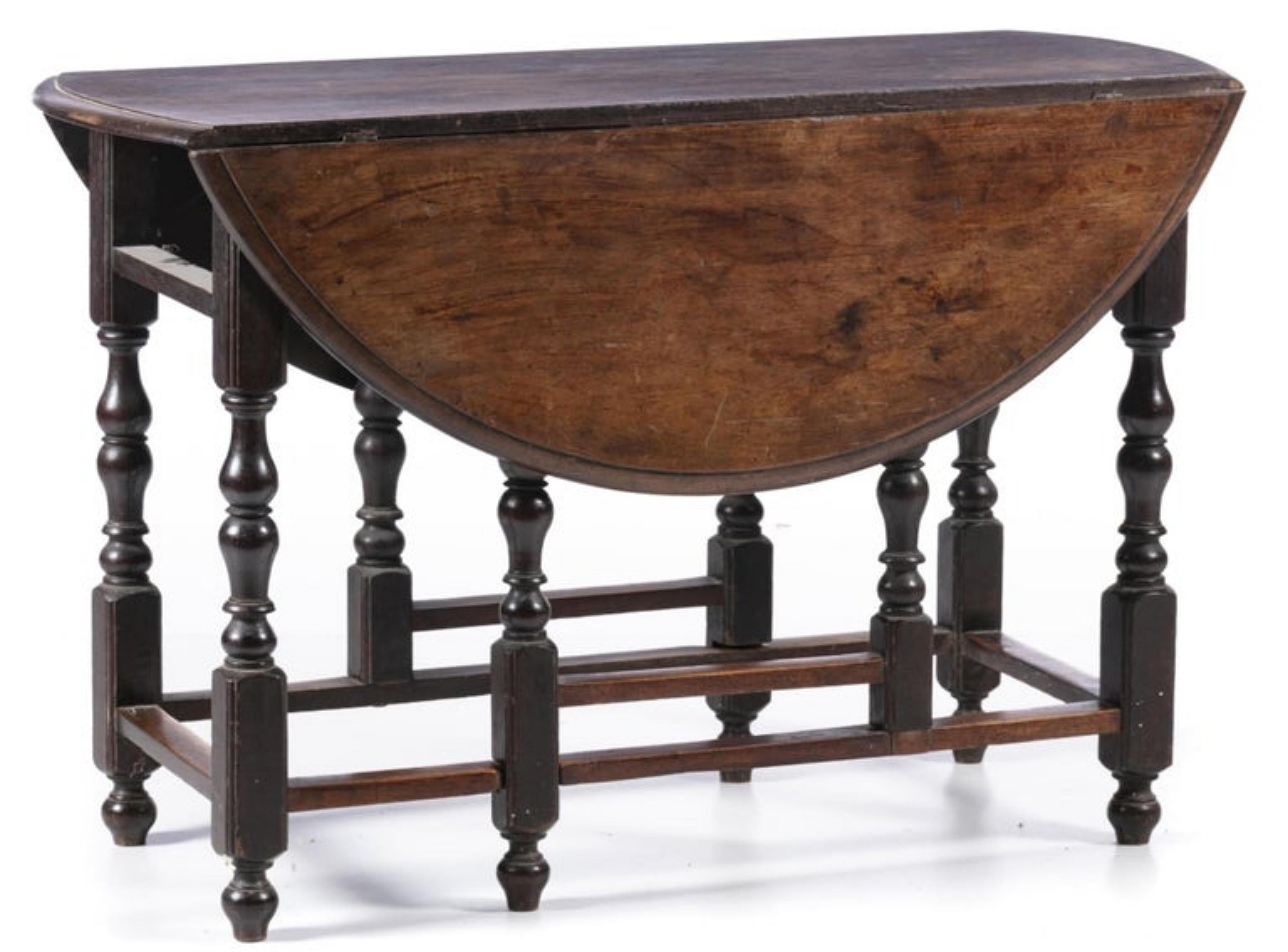 Fait main Table à onglets portugaise du 17e siècle en vente