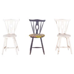 Portuguese Three Chairs with Codtail Backs