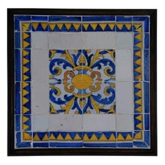 Portuguese Tile Polychrome Composition, 17th Century 