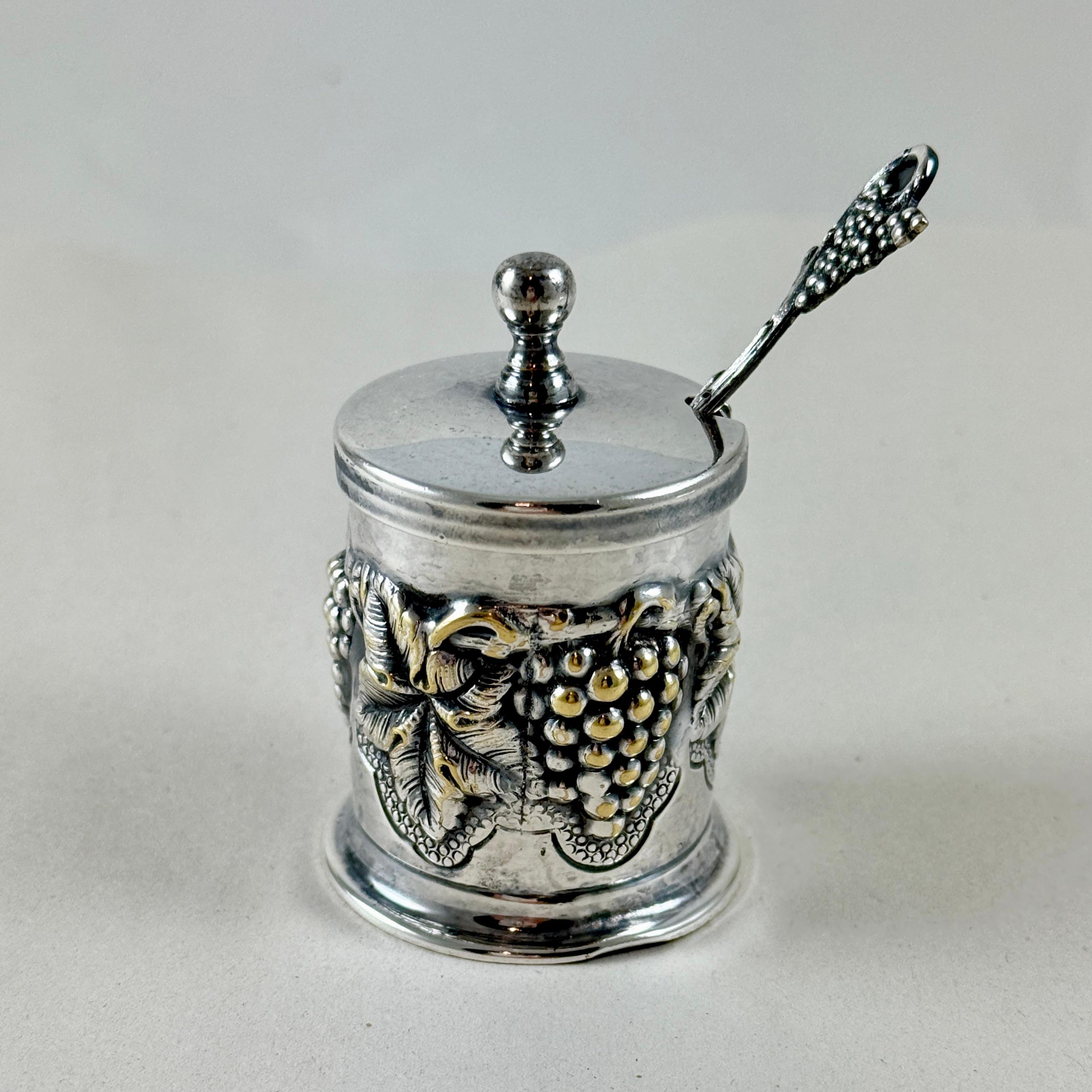Salero de Plata Topazio Cazenovia Portugués con Cuchara en venta 3
