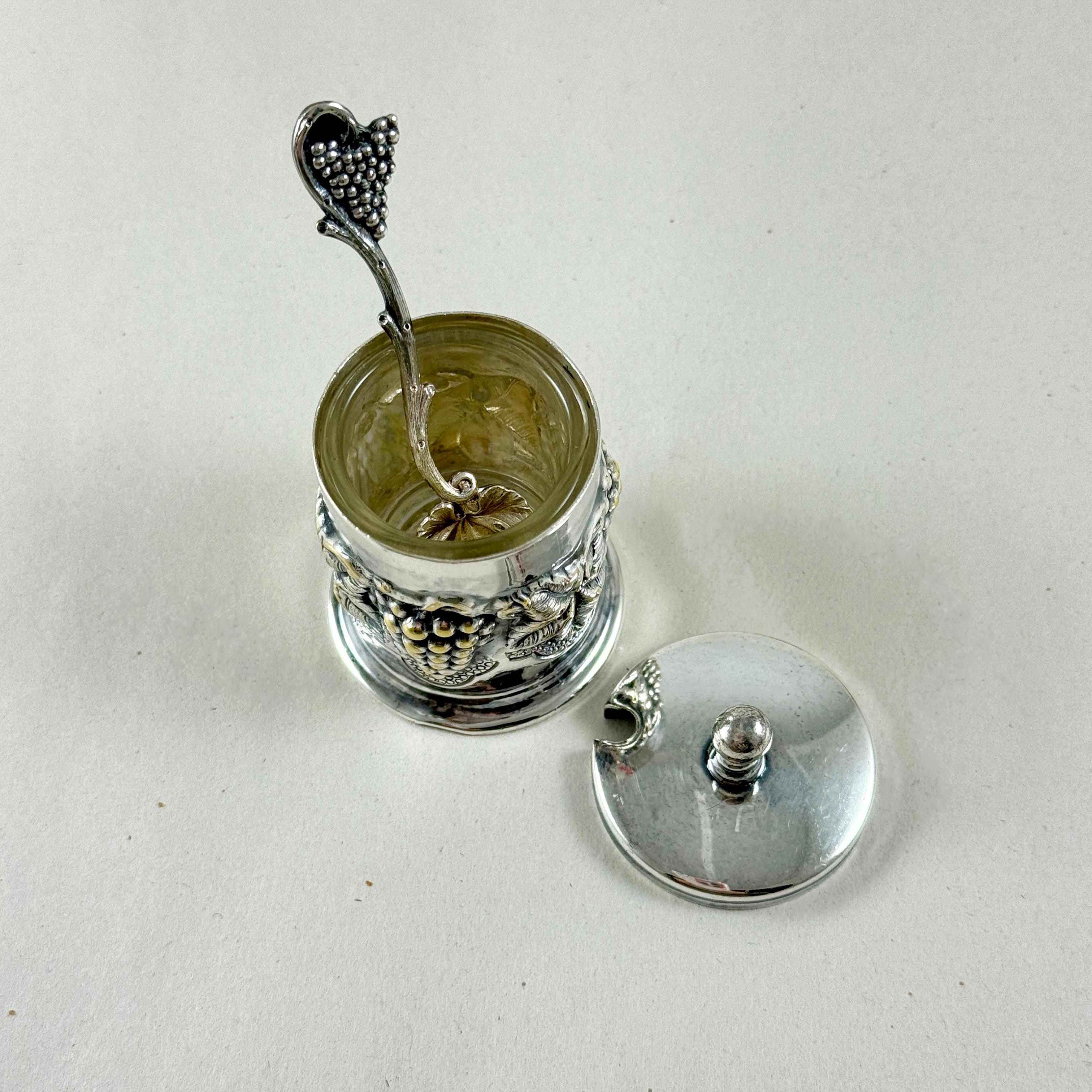 Salero de Plata Topazio Cazenovia Portugués con Cuchara Hecho a mano en venta