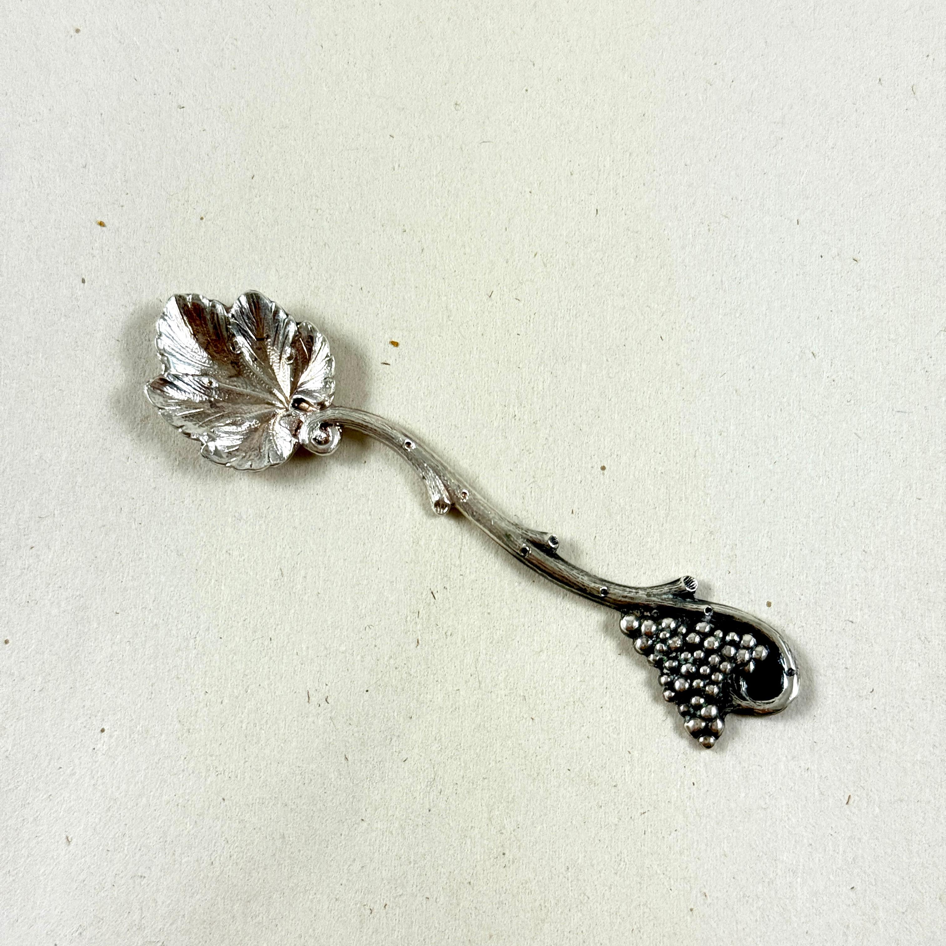 Salero de Plata Topazio Cazenovia Portugués con Cuchara finales del siglo XX en venta