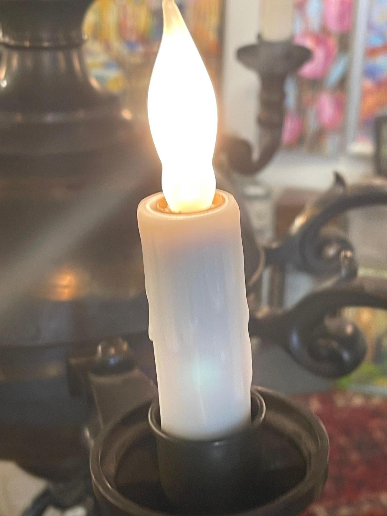 Portuguese TwelveLight Chandelier Antique Bronze Metal, 19th Century