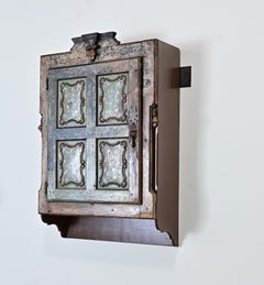 Armoire murale portugaise dotée d'une porte du XIXe siècle