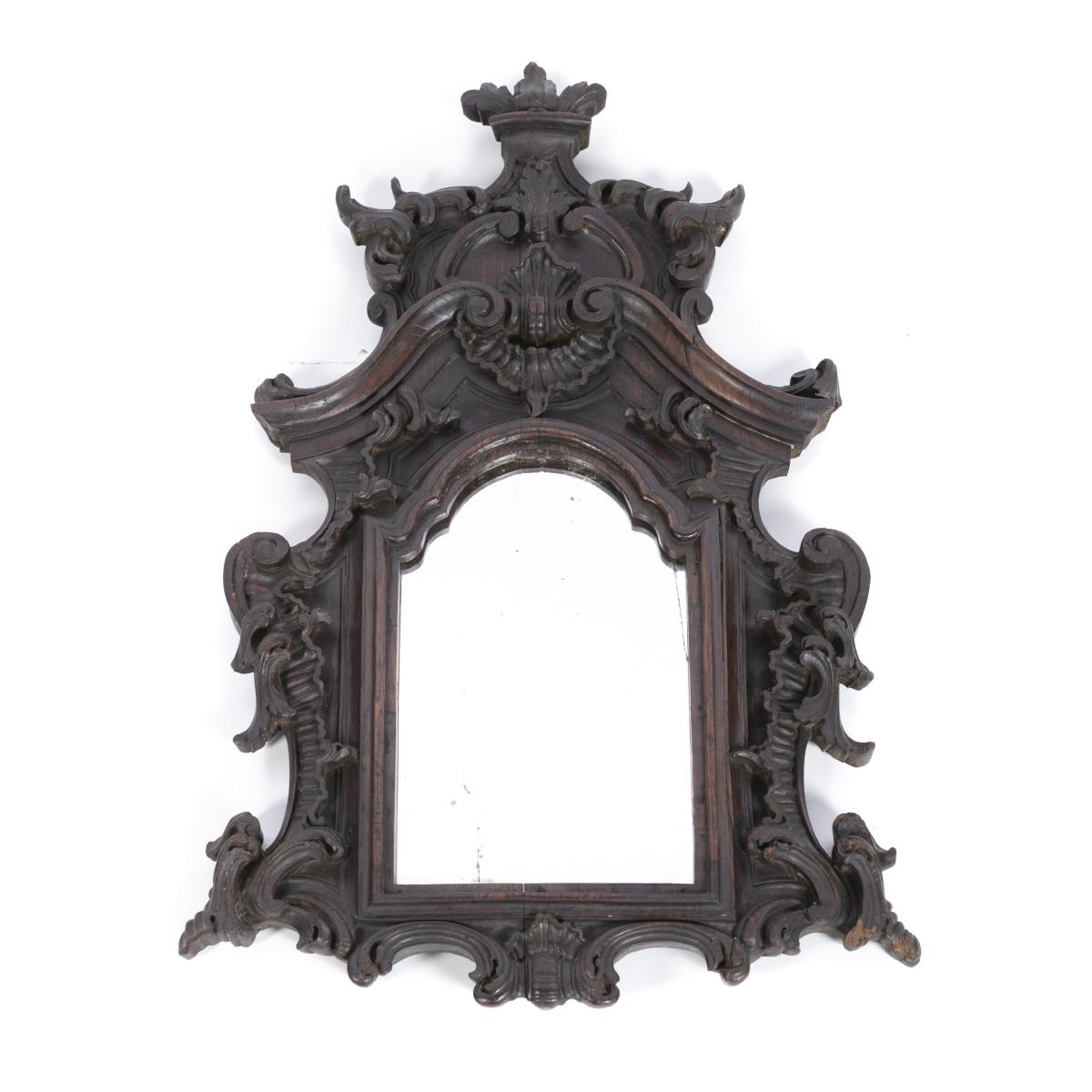 Hand-Crafted Portuguese Wall Mirror 18th Century For Sale