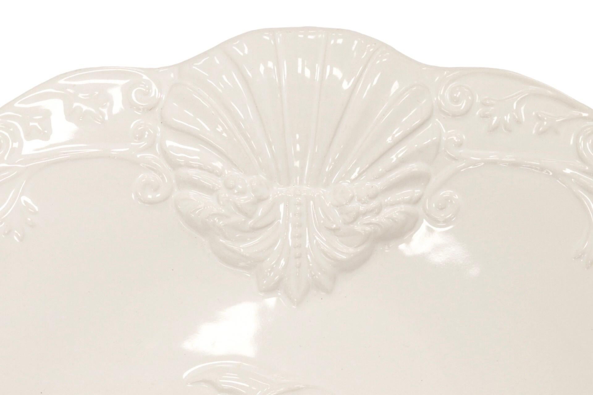 Portuguese White Ceramic Lobster Platter In Good Condition For Sale In Bradenton, FL