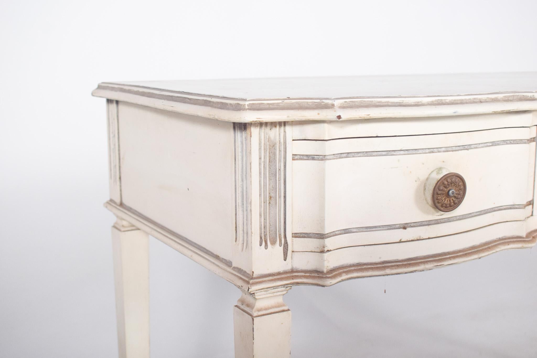 Portuguese White Painted Console For Sale 2