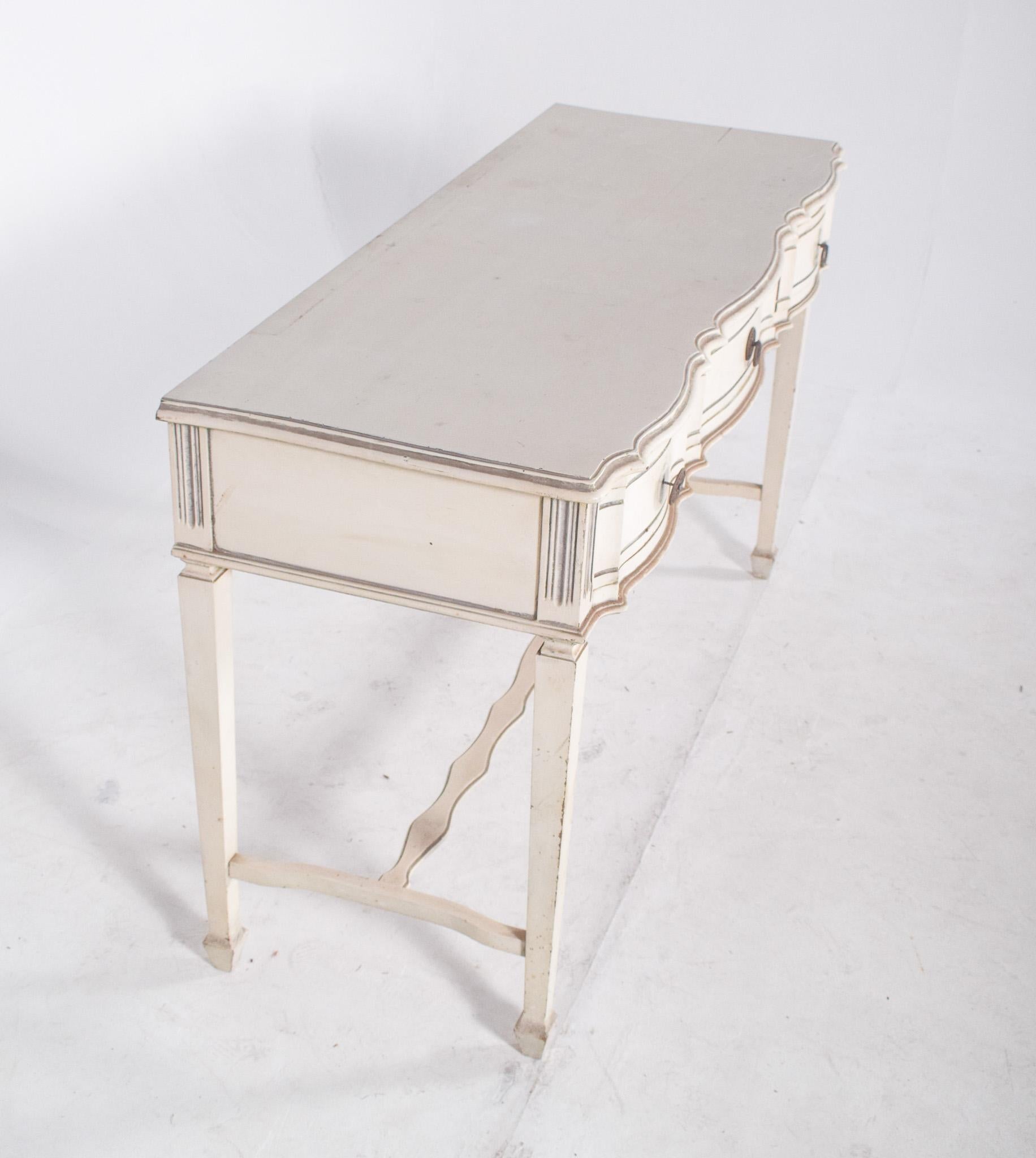 Portuguese White Painted Console For Sale 3