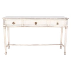 Portuguese White Painted Console