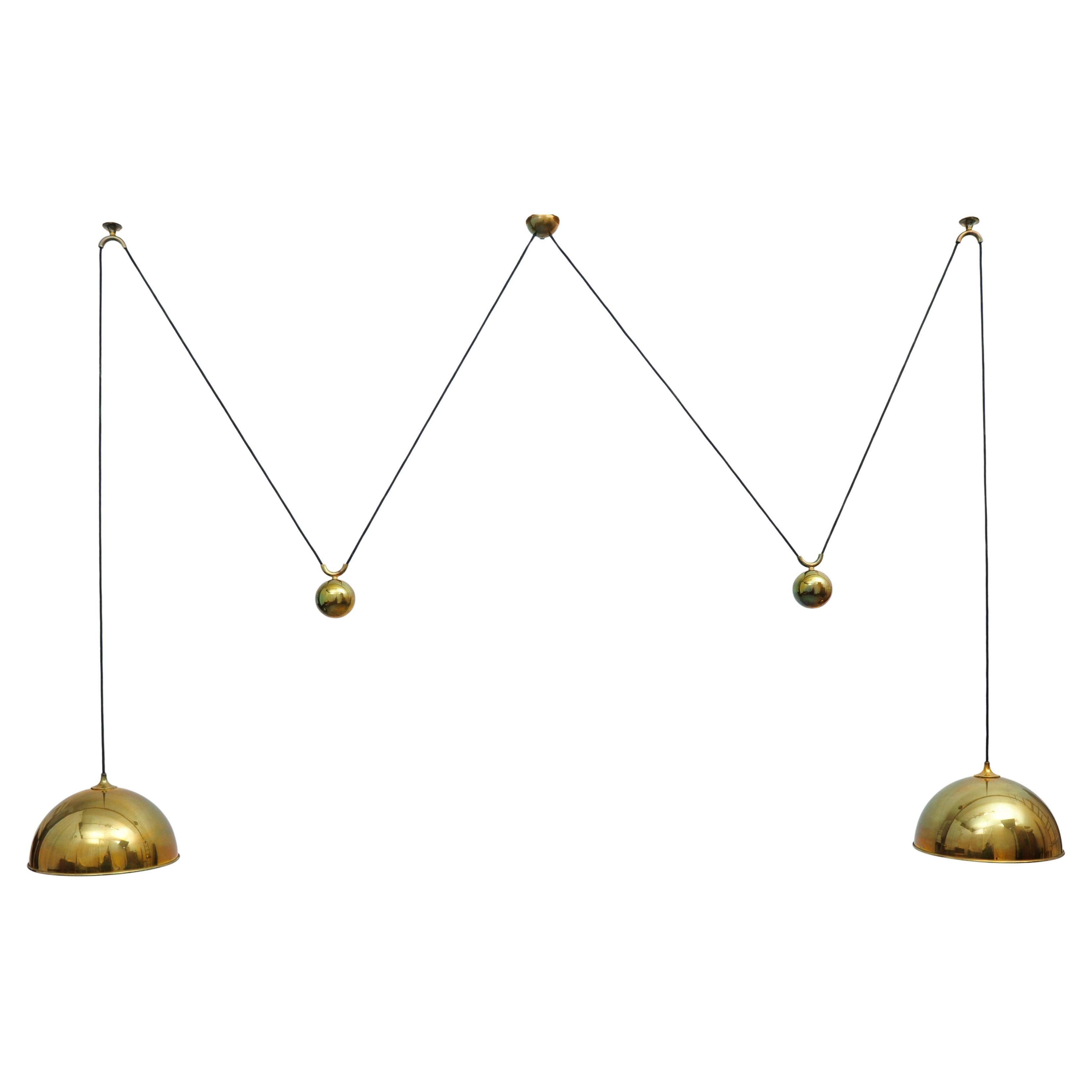 Posa Duos Pendant Light by Florian Schulz (1970s)
