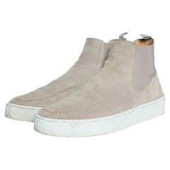 Posa, High suede Chelsea boots en daim gris