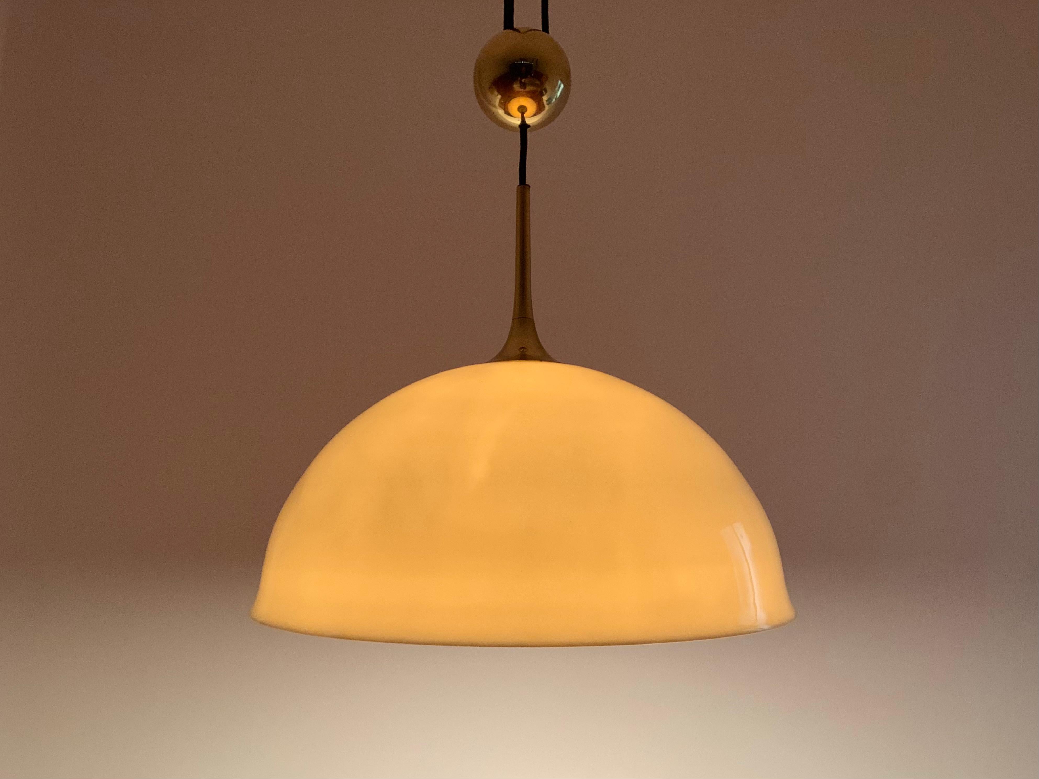 Posa pendant lamp with porcelain shade by Florian Schulz For Sale 3