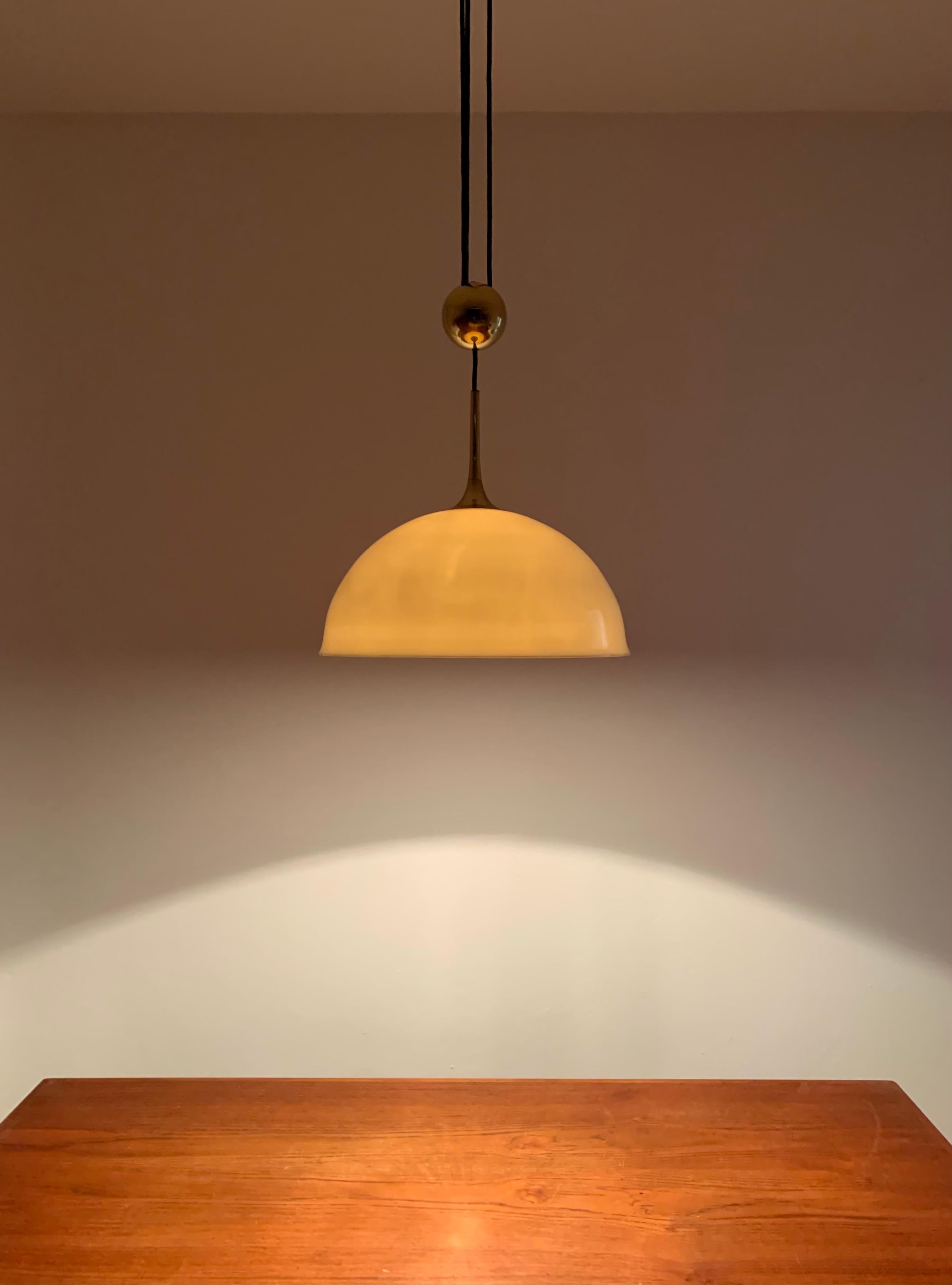Posa Pendant Lamp with Porcelain Shade by Florian Schulz For Sale 3