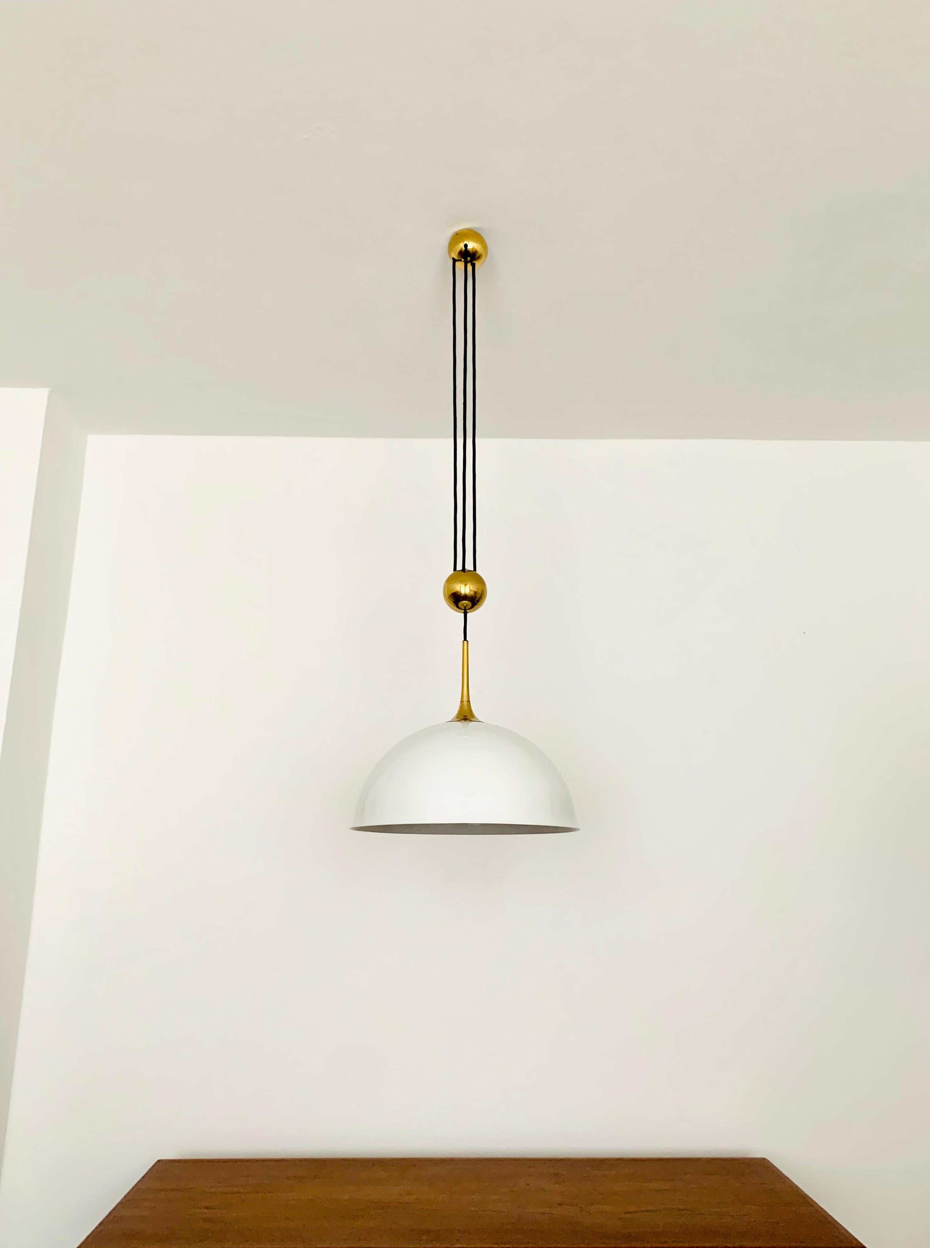 Posa pendant lamp with porcelain shade by Florian Schulz In Good Condition For Sale In München, DE