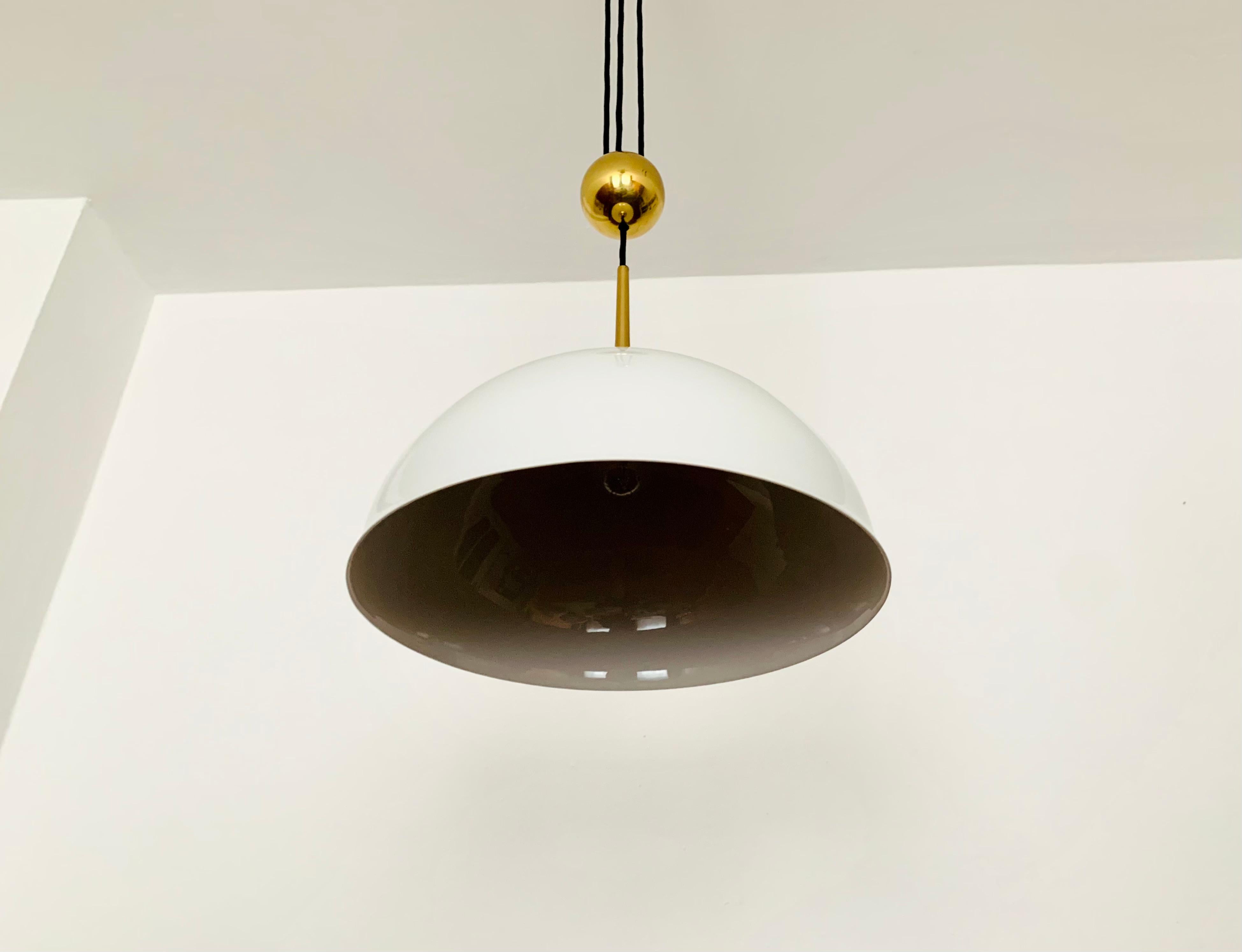 Late 20th Century Posa pendant lamp with porcelain shade by Florian Schulz For Sale