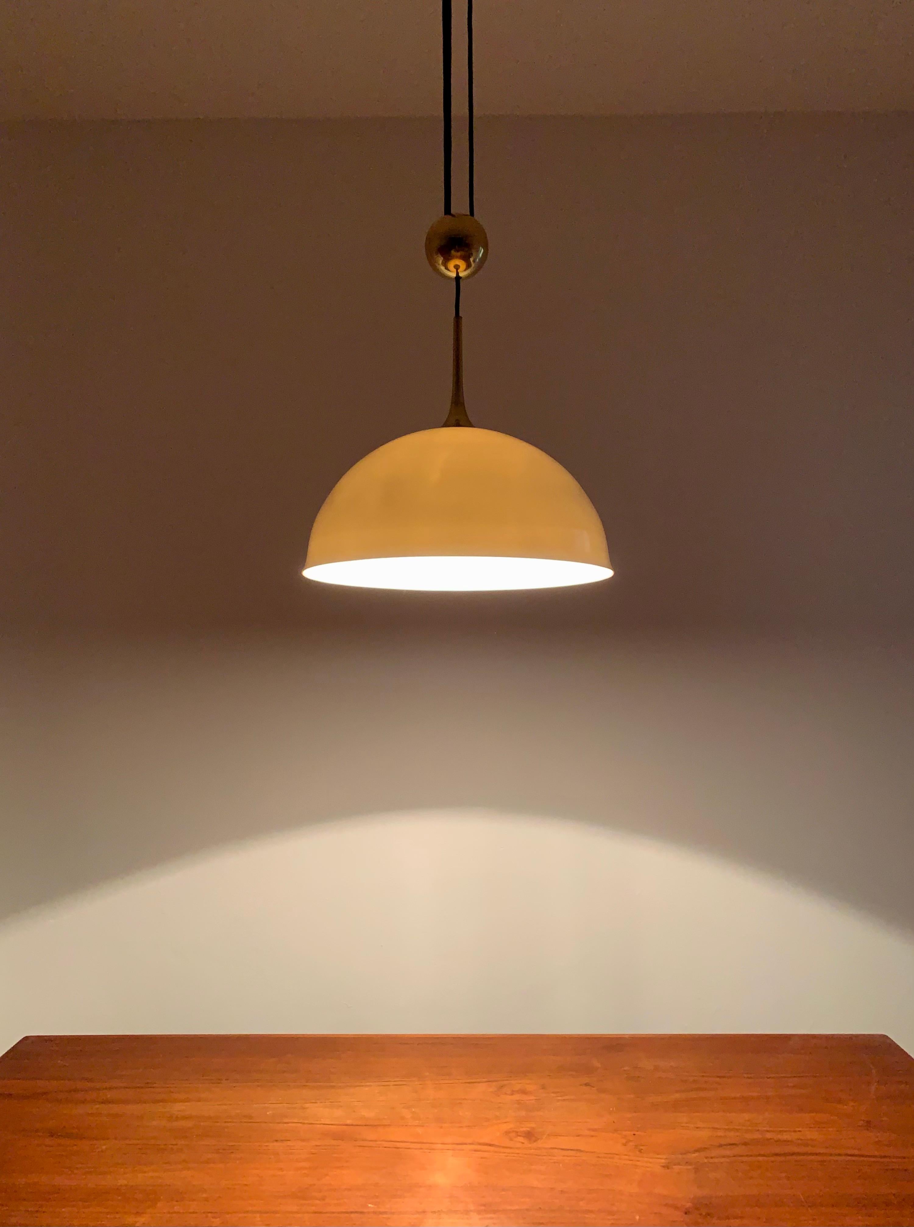 Posa pendant lamp with porcelain shade by Florian Schulz For Sale 1