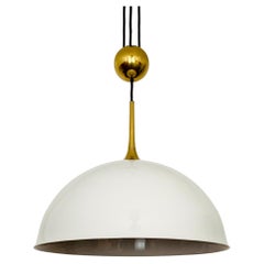 Vintage Posa Pendant Lamp with Porcelain Shade by Florian Schulz