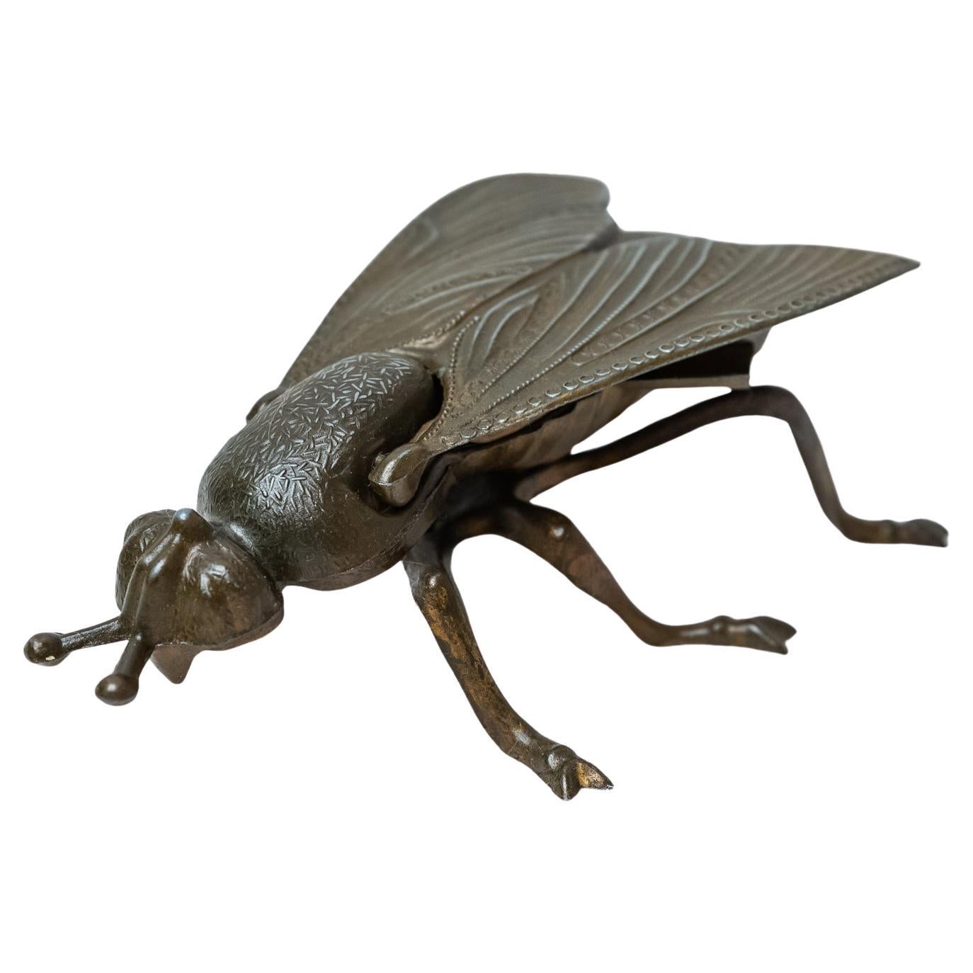 Posacenere a mosca in bronzo, Anni '70