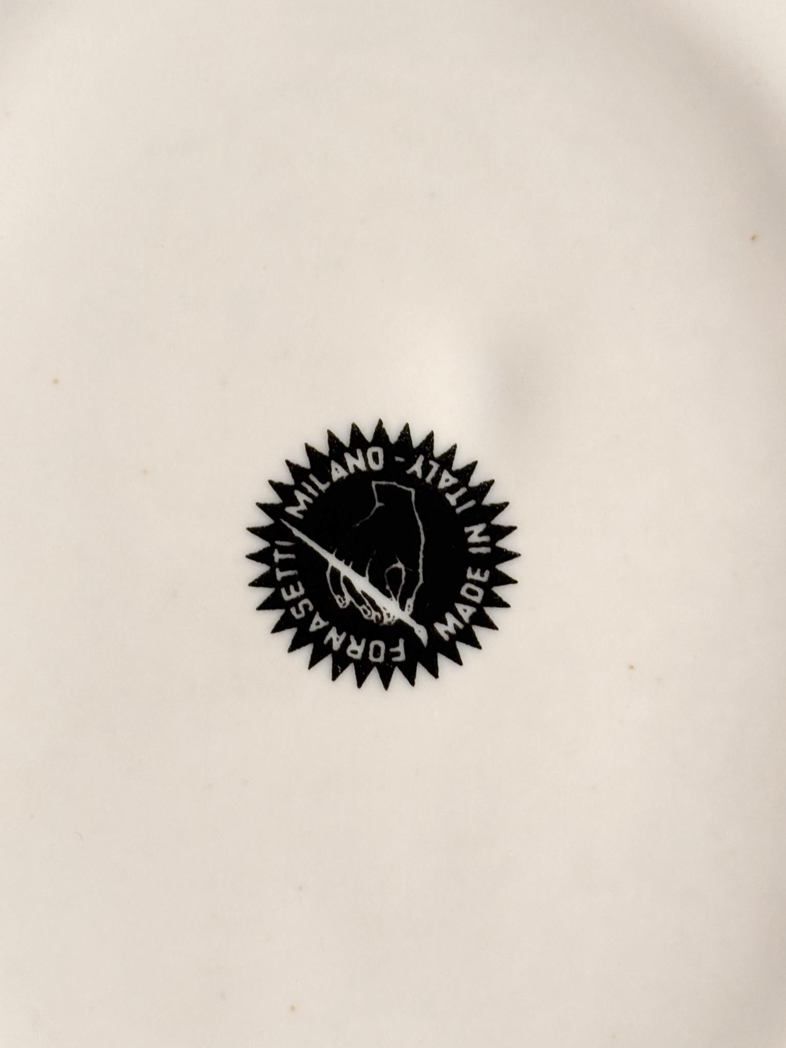 Milieu du XXe siècle Posacenere a Vaschetta con Decoro con Moneta Romana Anni 50 en vente