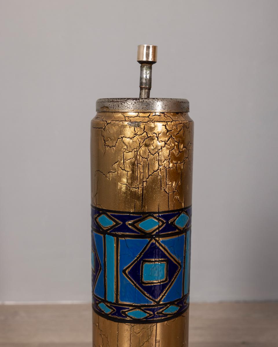 Late 20th Century Cendrier de sol vintage des années 1970 en métal émaillé design italien en vente