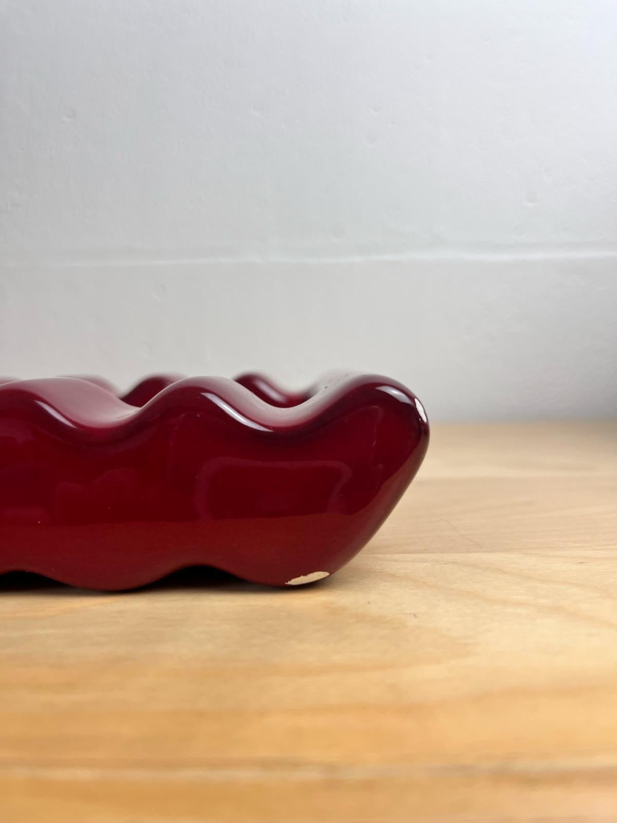 Ceramica Posacenere in ceramica smaltata serie “Onda