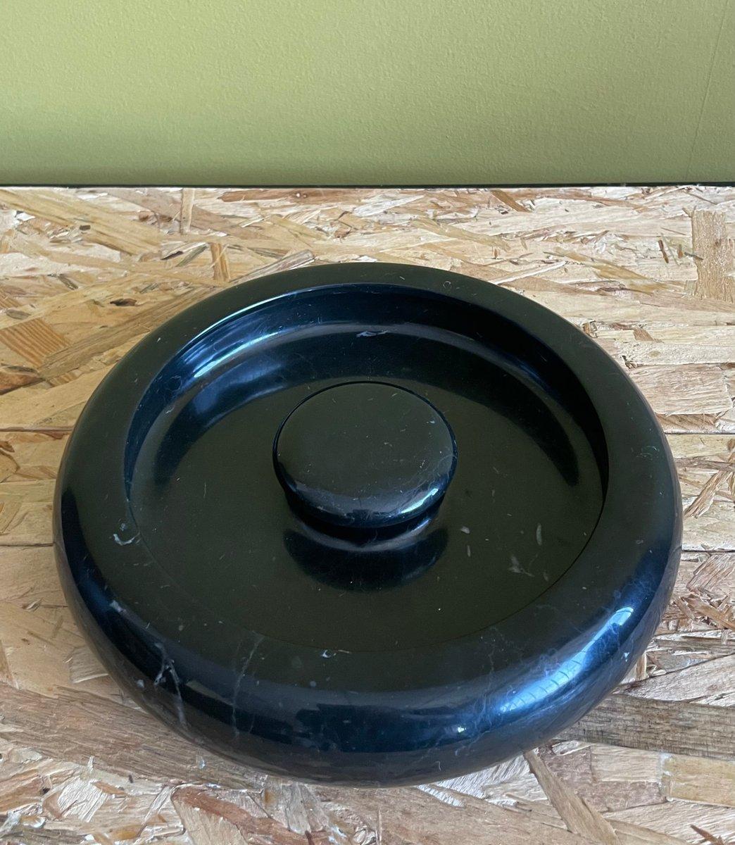 Aschenbecher aus schwarzem Marmor von Angelo Mangiarotti für Knoll, Italien, 1960er Jahre (Moderne) im Angebot