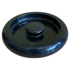 Black marble ashtray by Angelo Mangiarotti for Knoll, Italy, 1960s