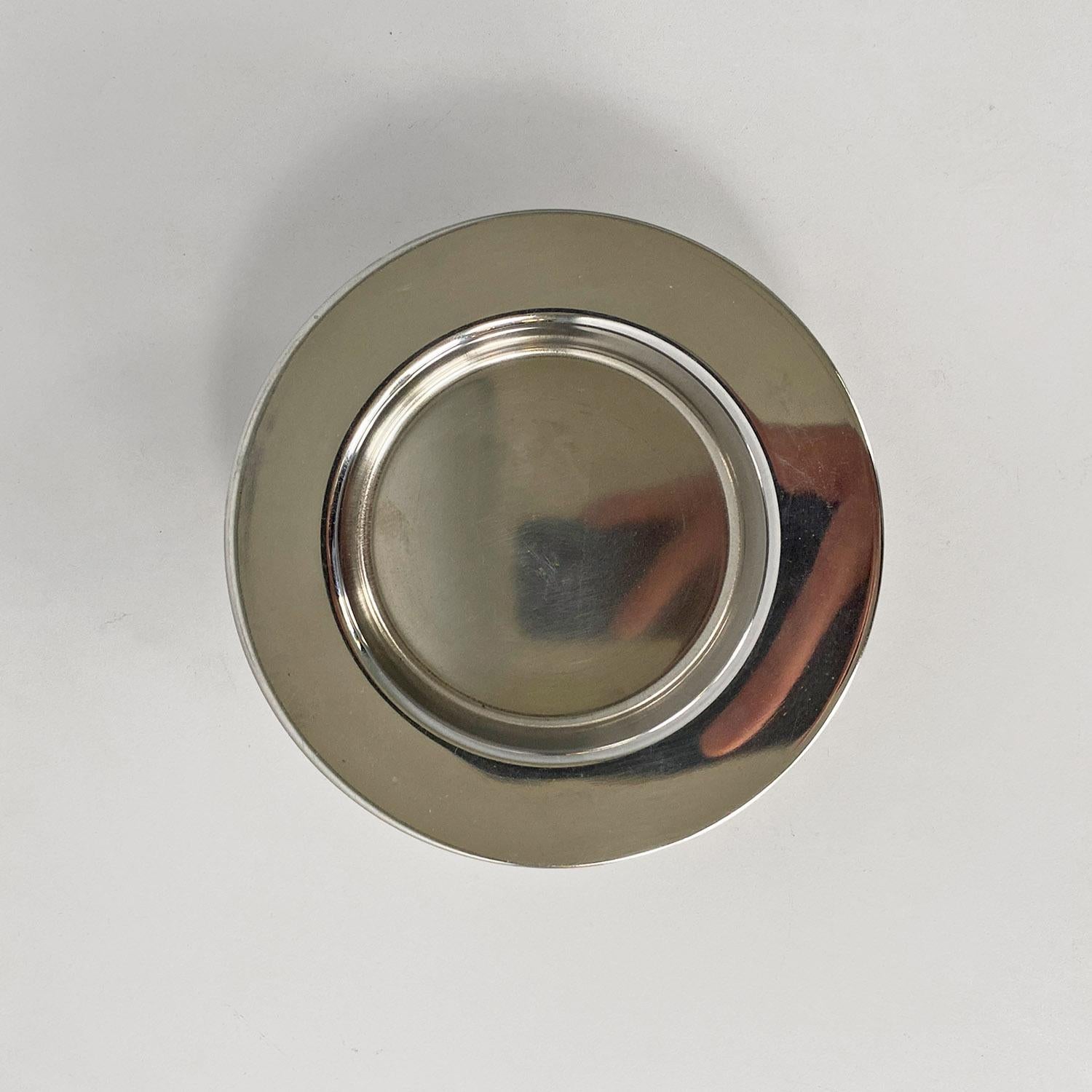 Cenicero moderno italiano de metal y plástico de Gino Colombini para Kartell, años 70 Italian en venta