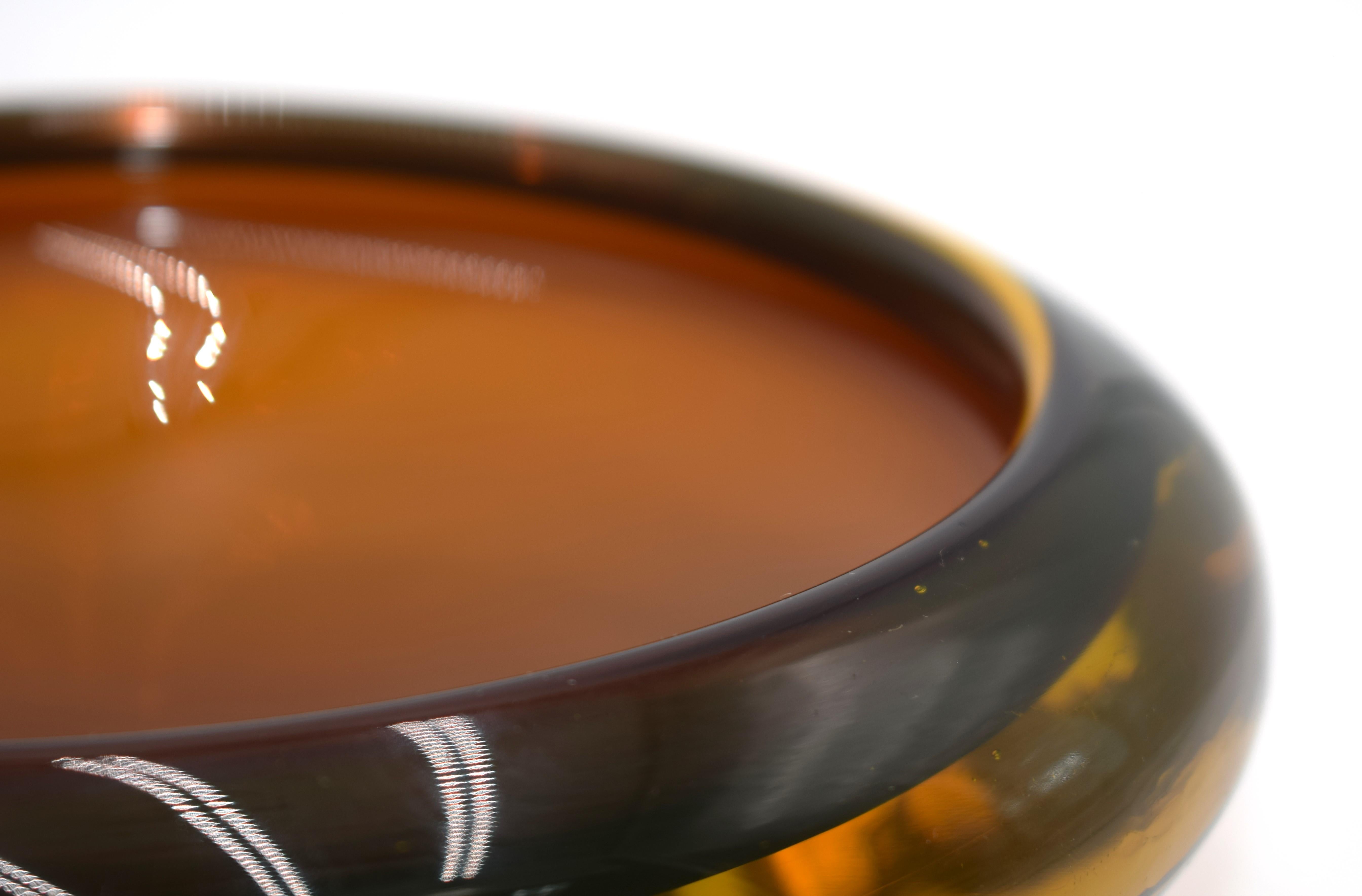 Late 20th Century Murano glass ashtray, 1970s. For Sale