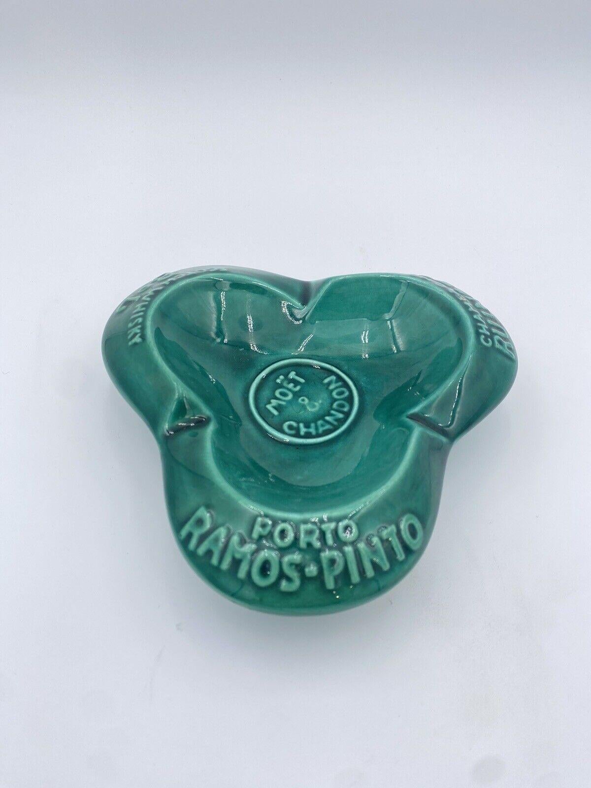 Late 20th Century Moët & Chandon Porto Ramos Ashtray Punto Advertising Gadget Vintage Ceramic