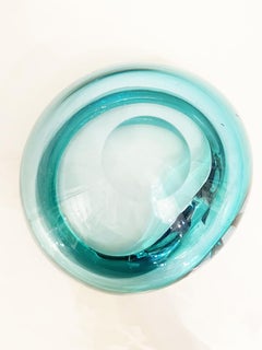 Vintage Celeste and Blue Murano Ashtray -Top Murano-