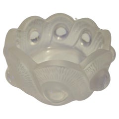 Retro Lalique signature glass ashtray or bowl