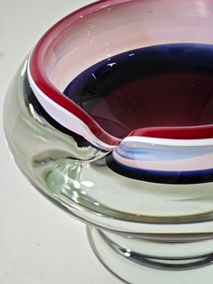 Multicolored Submerged Glass Ashtray or Pocket Emptier, 1950s/60s, Mid-Century Modern