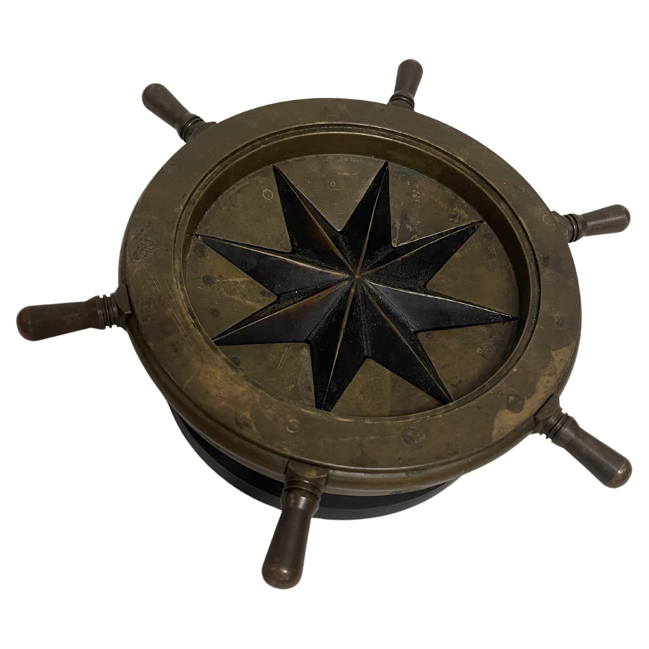 Brass starfish ashtray 1920s For Sale