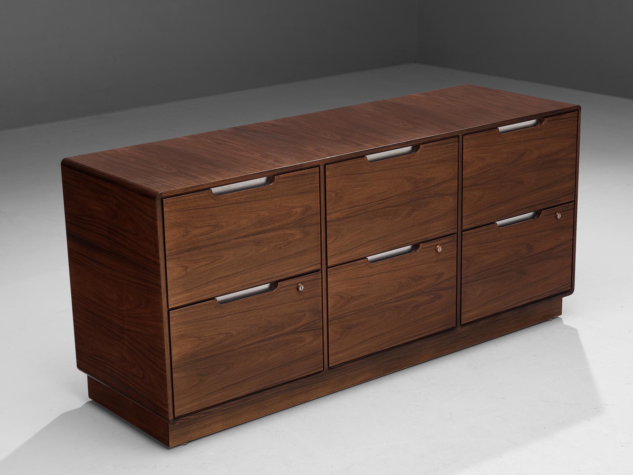 Posborg & Meyhoff for Sibast Møbler Cabinet with Six Drawers in Pau Ferro 3