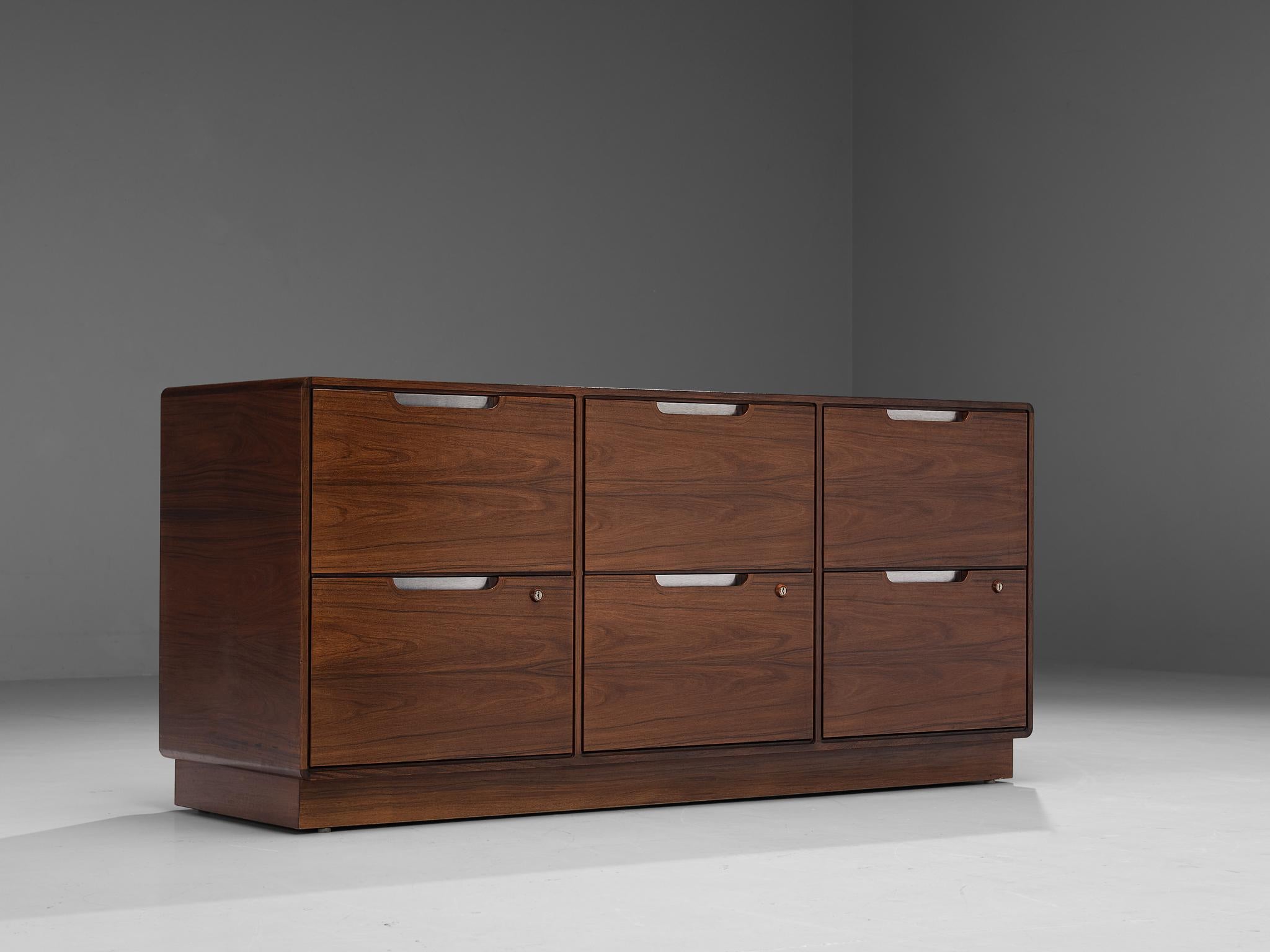 Posborg & Meyhoff for Sibast Møbler Cabinet with Six Drawers in Pau Ferro In Good Condition In Waalwijk, NL
