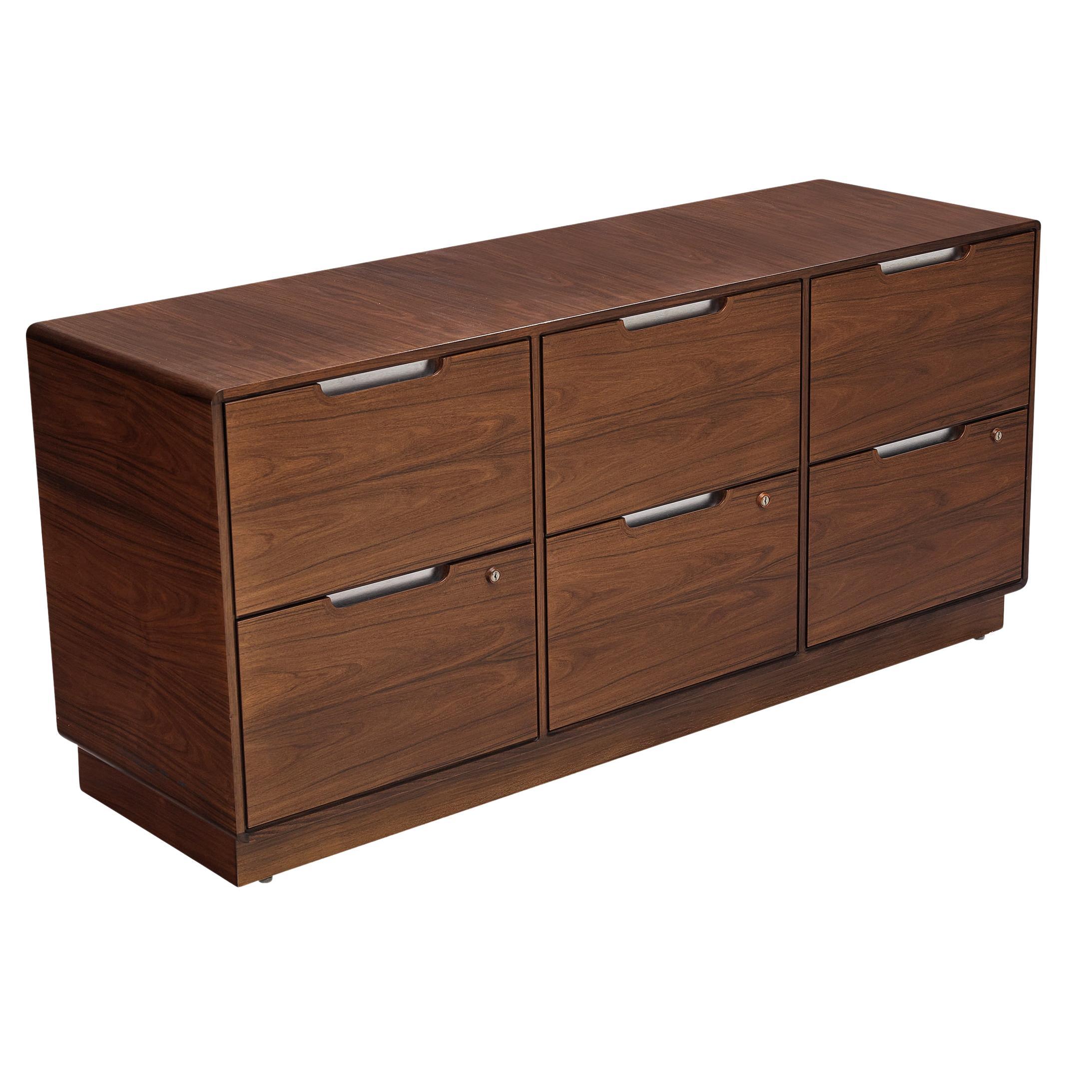 Posborg & Meyhoff for Sibast Møbler Cabinet with Six Drawers in Pau Ferro  For Sale