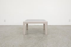 Poschinger Pur-Möbel Pale Grey and Bronzed Glass Square MOD Acrylic Coffee Table