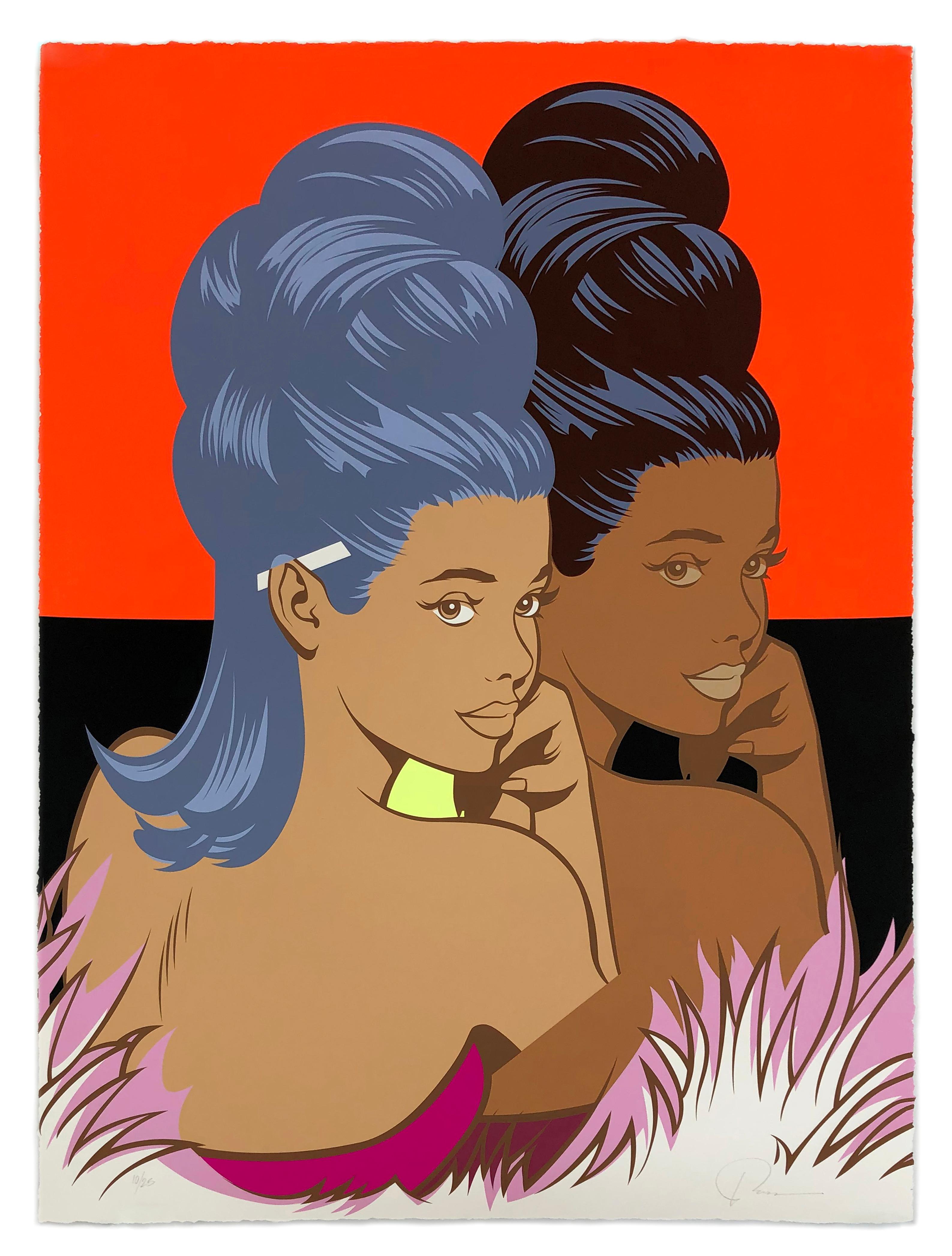 POSE Portrait Print - Betty (D), large hand signed screen print