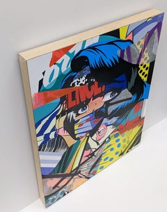 Burn (hand painted on wood)