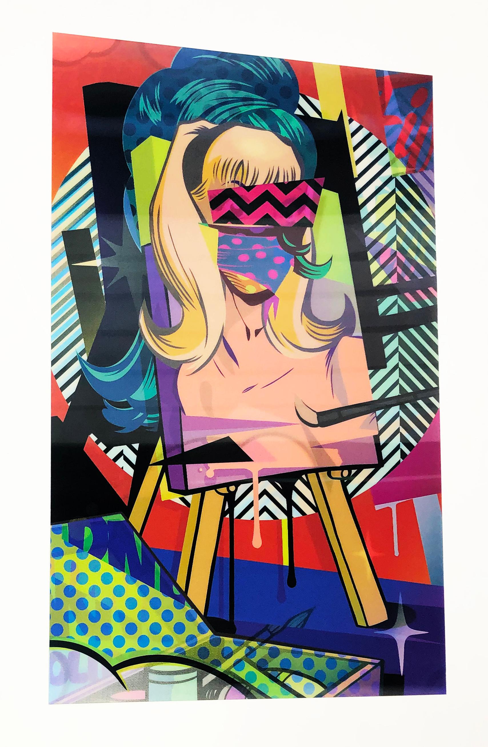 Easel (Lennförmiger Druck) (Streetart), Print, von POSE