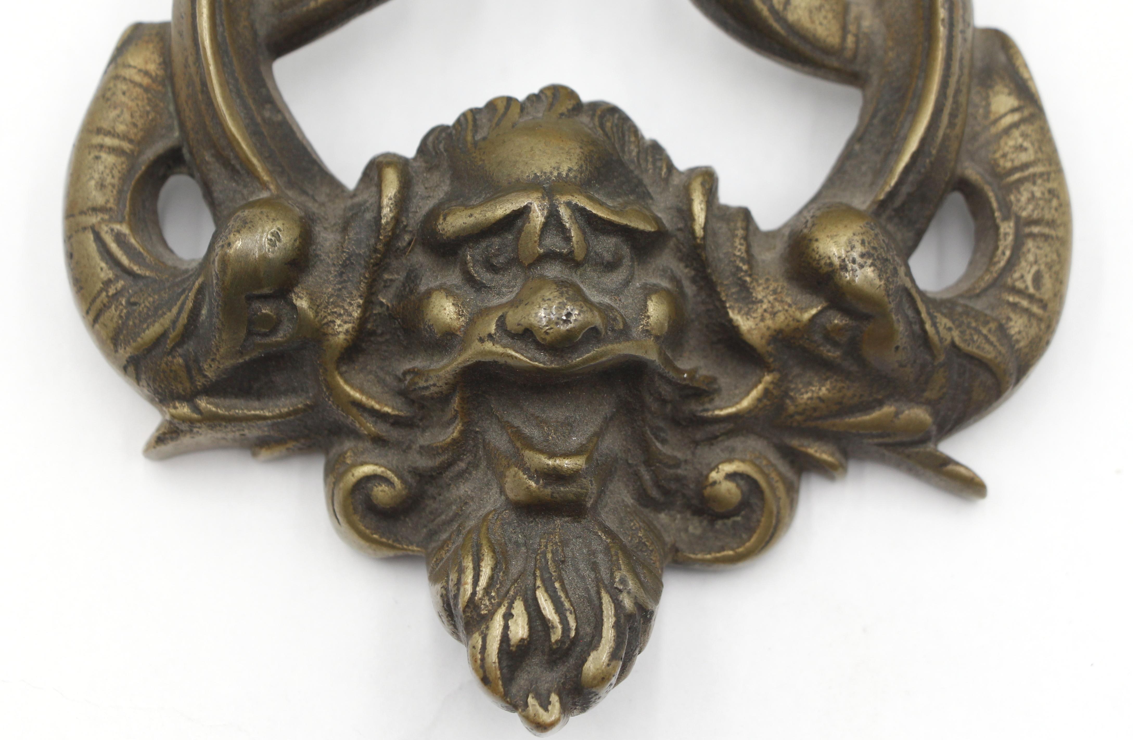 20th Century Poseidon Bronze Door Knocker For Sale