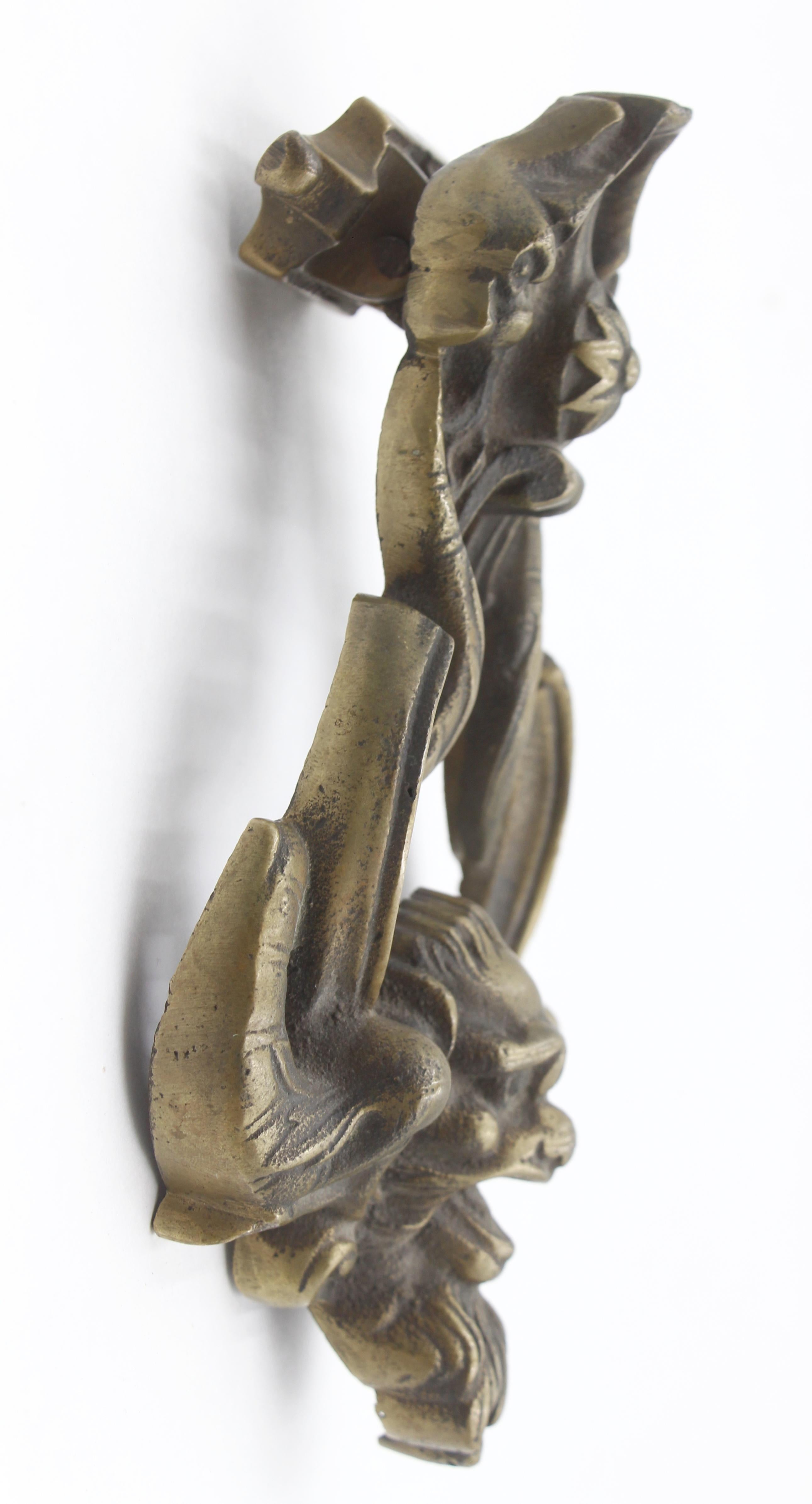 Poseidon Bronze Door Knocker For Sale 1
