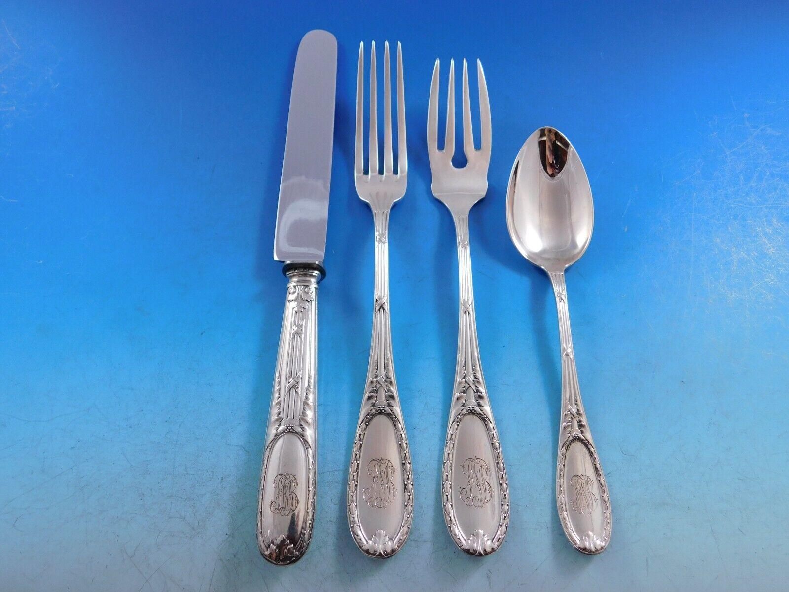Posen 800 Silver Flatware Set Service in original Fitted Chest 170 pcs Germany For Sale 1