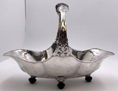 Posen German Silver Wine Caddy Basket Bowl