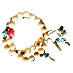 Positano coral and acai berry twin set bracelets