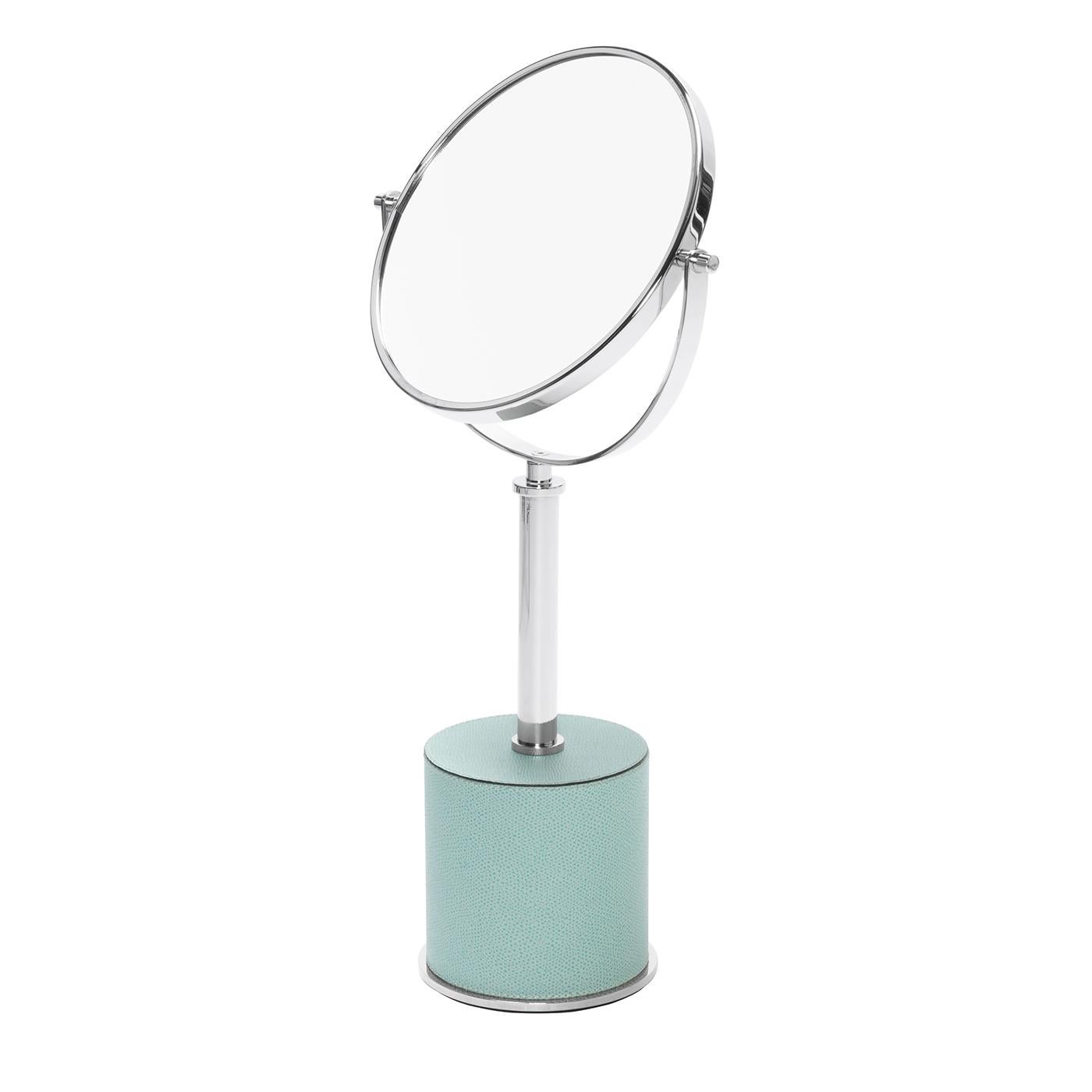 Leather Positano Freestanding Mirror #7 by Giobagnara For Sale