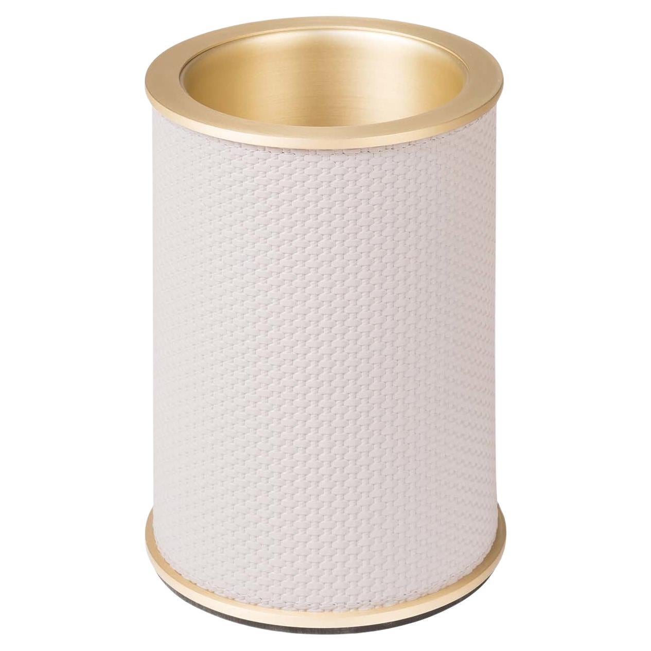 Positano White and Gold Bottle Cooler
