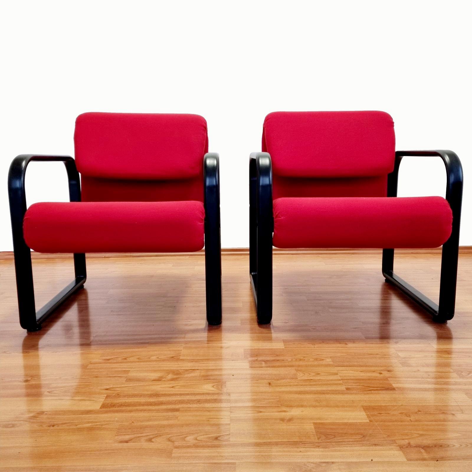 Sillones rojos posmodernos de Arflex, Italia años 90 en Bueno estado para la venta en Lucija, SI