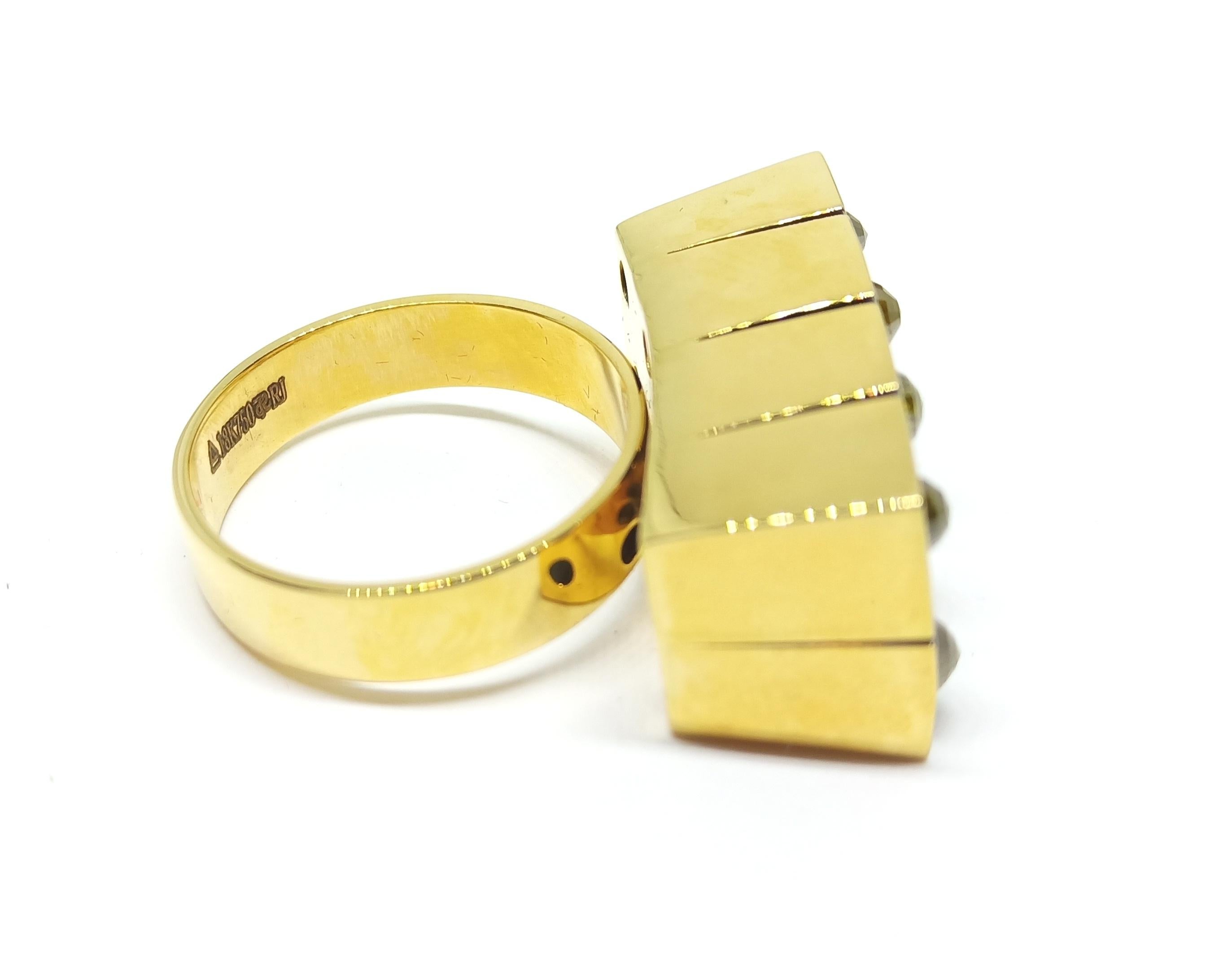 Contemporary Possess, Influence, Cherish, Pass On, with One of a Kind Yellow Diamond Ring For Sale